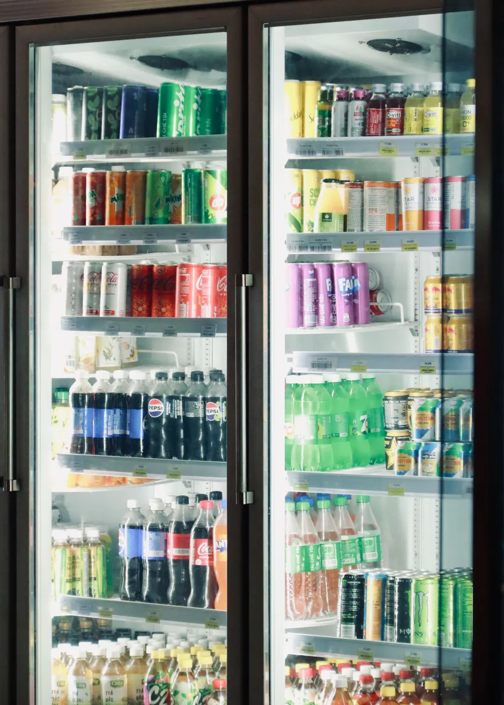 Frigorifero per bibite di un bar